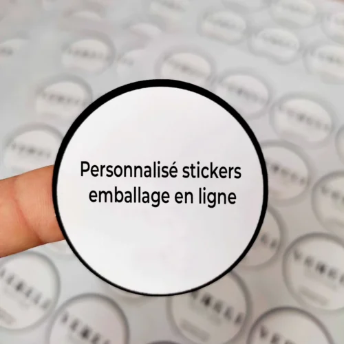 personnalisé stickers emballage Fes