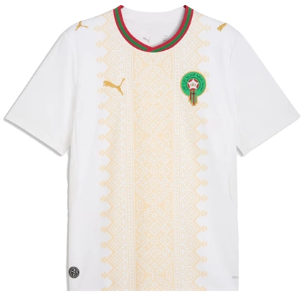 Maillot Maroc personnalisé 2026 blanc